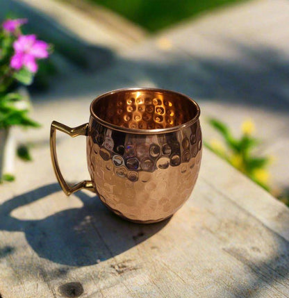 COPPER MUG WITH KERESMIC ENGRAVING