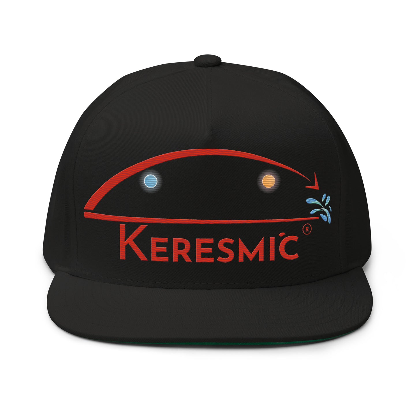 Flat Bill Cap - Red Keresmic