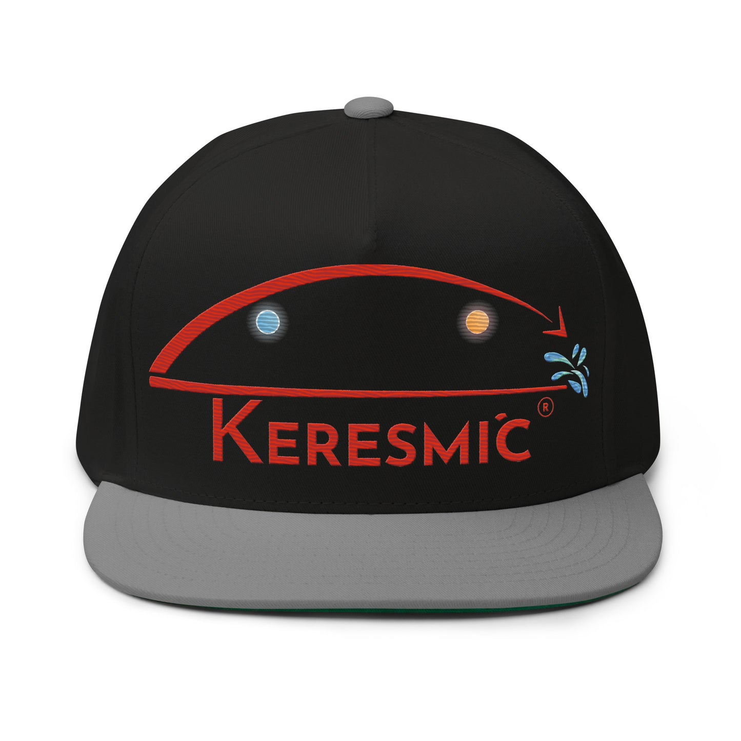 Flat Bill Cap - Red Keresmic