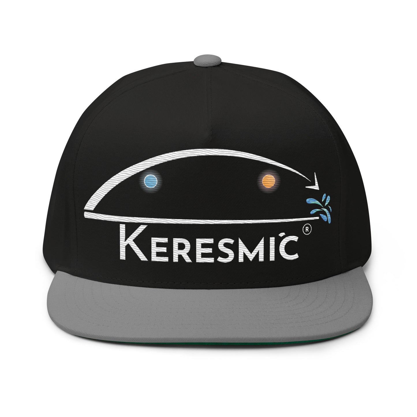 Flat Bill Cap - White Keresmic