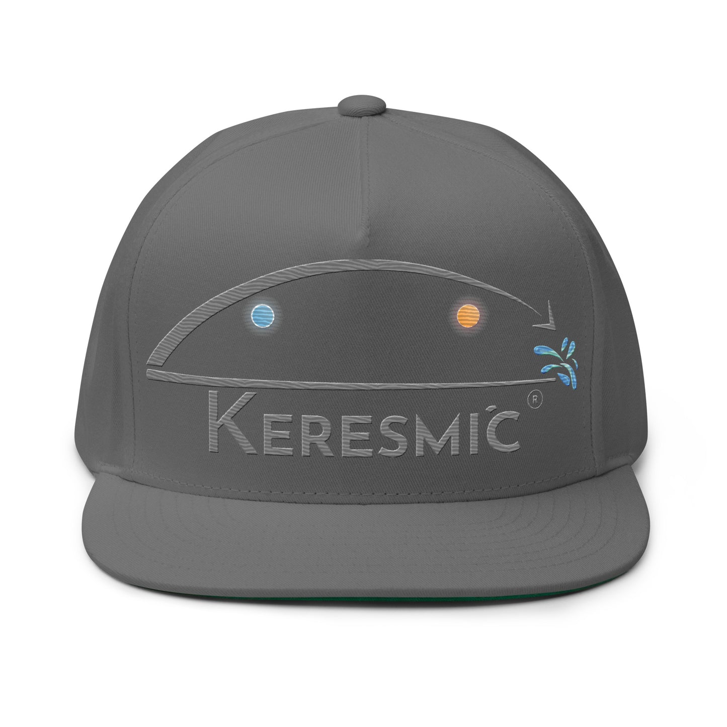 Flat Bill Cap - Grey Keresmic