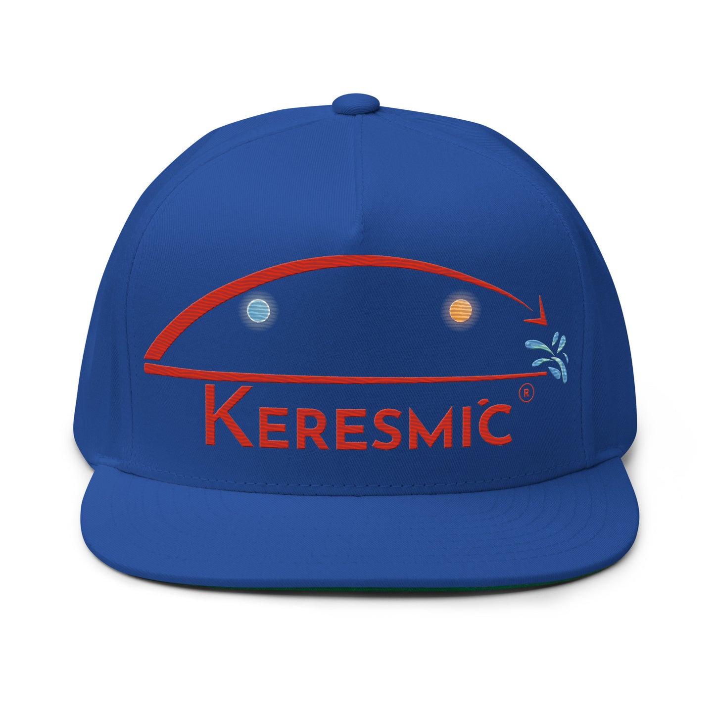 Flat Bill Cap - Red Keresmic