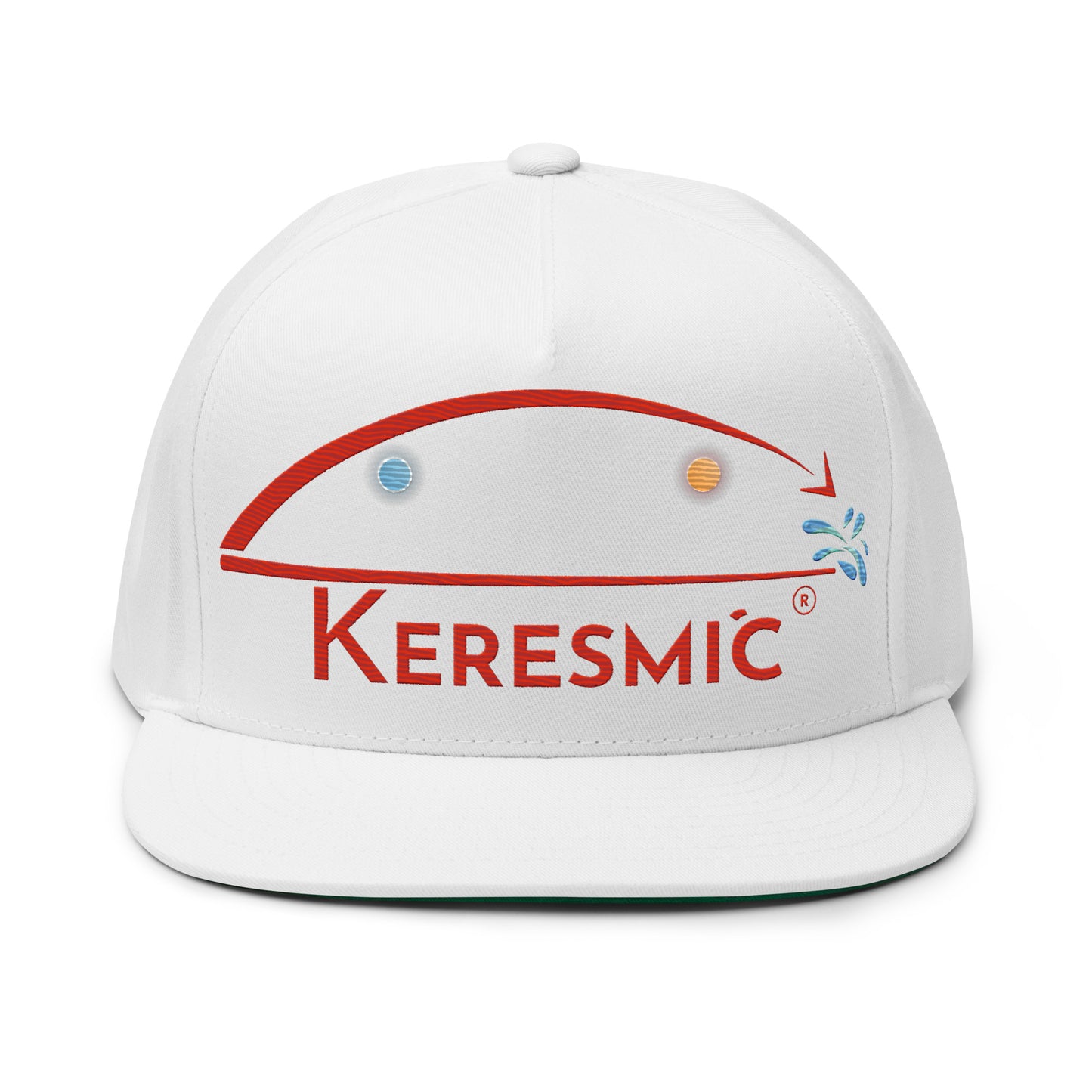 Flat Bill Cap - Red Keresmic