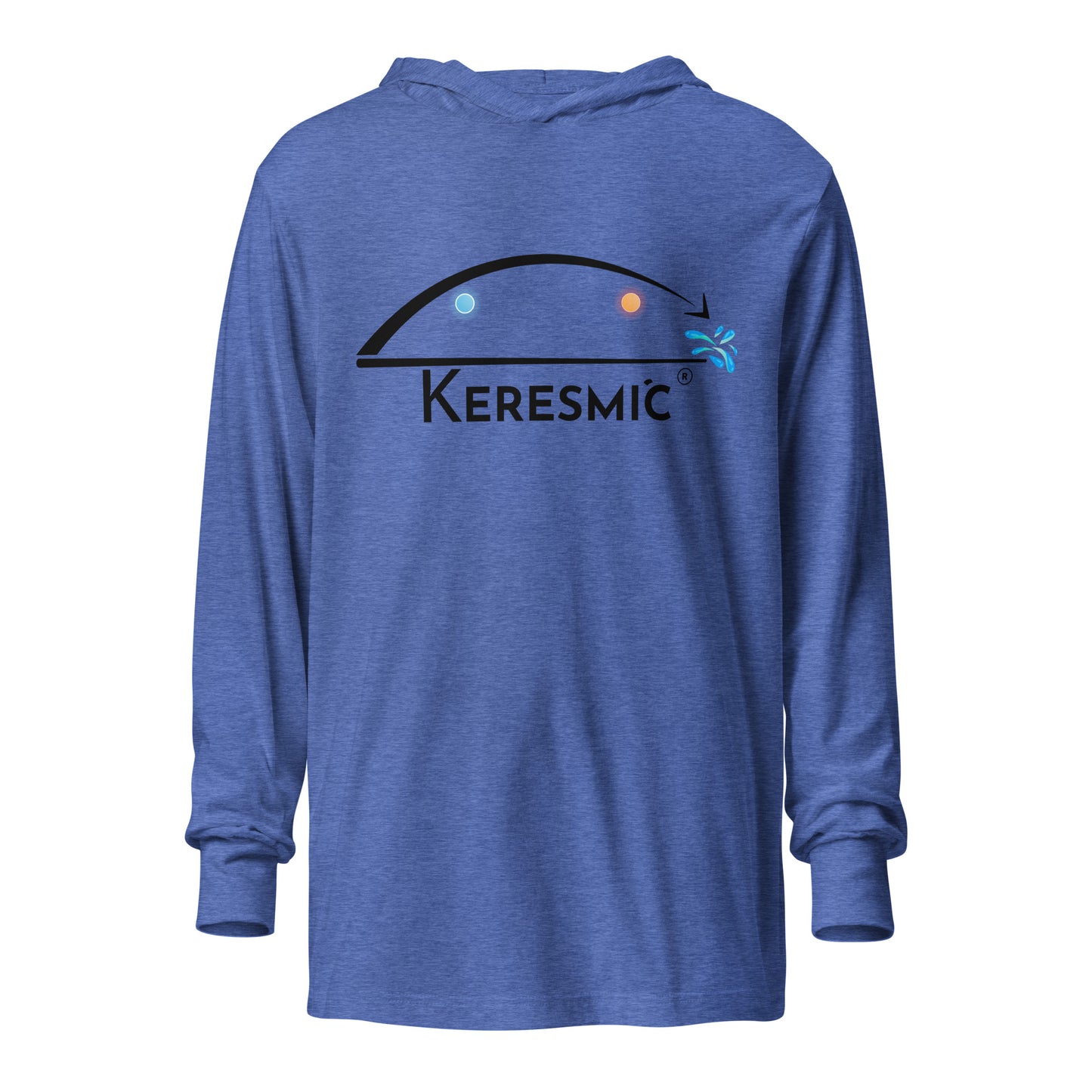 Keresmic Black - Hooded long-sleeve tee