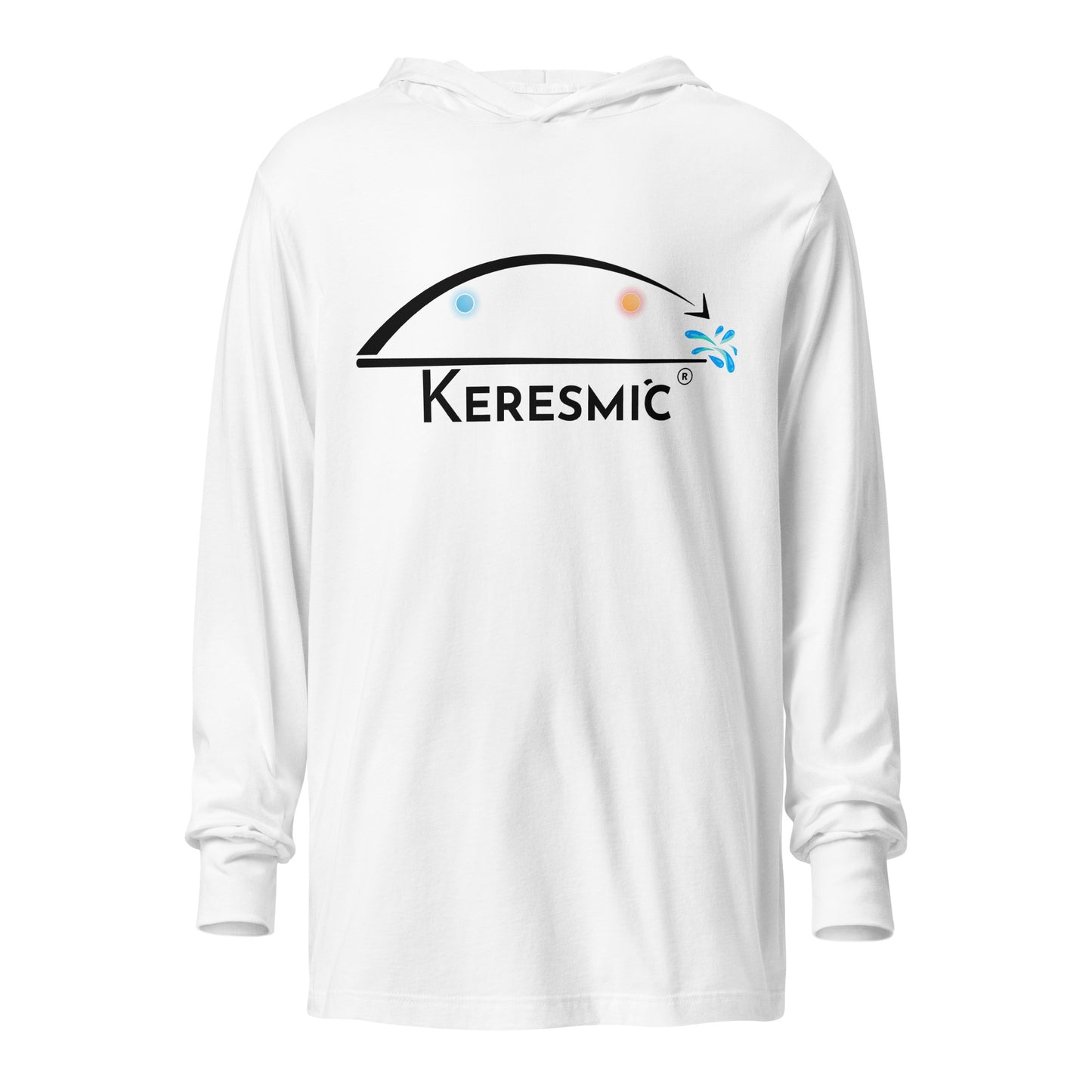 Keresmic Black - Hooded long-sleeve tee