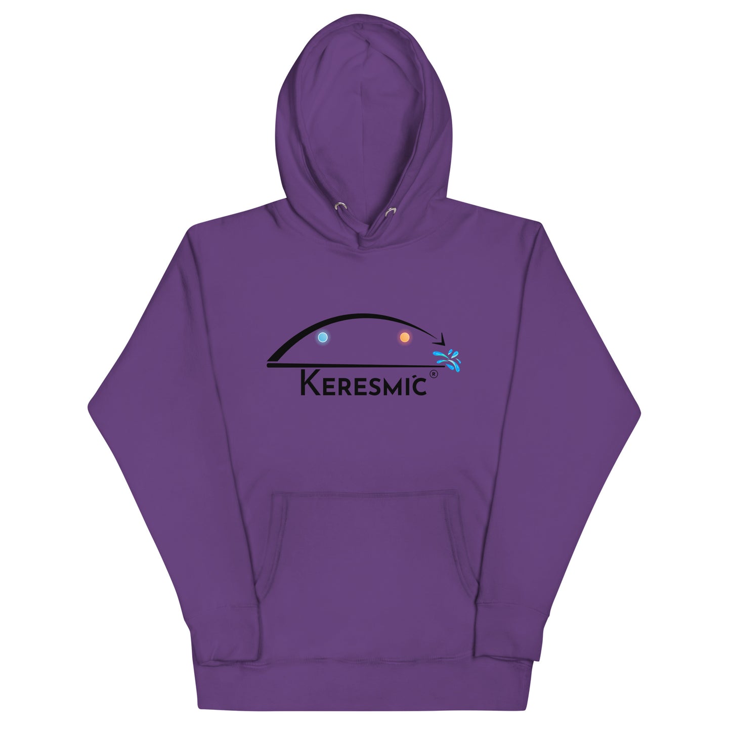 Keresmic Black - Unisex Adult Hoodie with Pouch Pocket