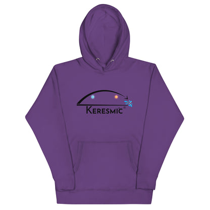 Keresmic Black - Unisex Adult Hoodie with Pouch Pocket